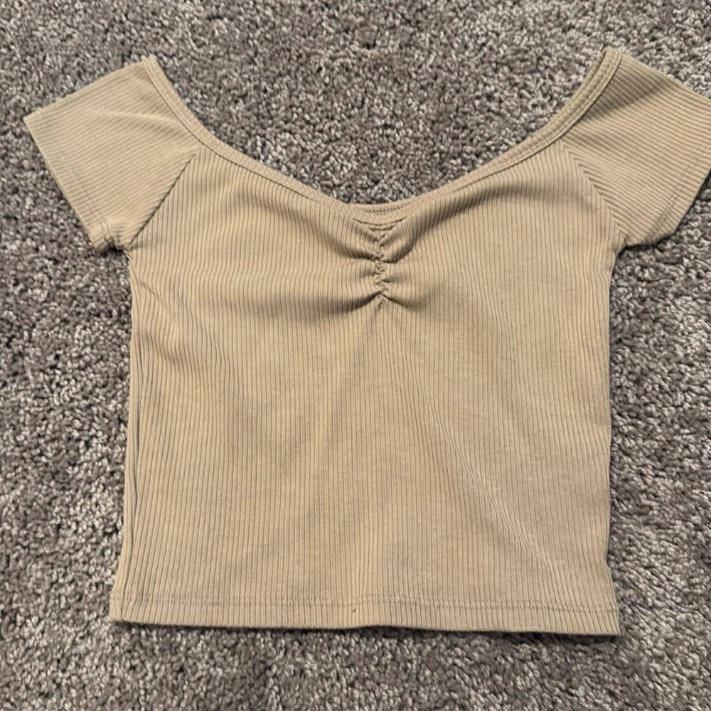 American Eagle Tan Crop Top
